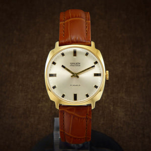 Gruen Precision Swiss Mens Watch From 1960s