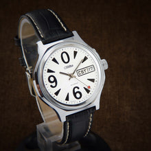 Load image into Gallery viewer, Slava Big Zero NOS Soviet Mens Watch From 80s Dedicated To Perestroika