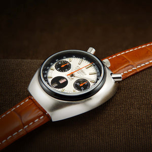 Citizen Bullhead Automatic Flyback Chronograph 8110A From 70s