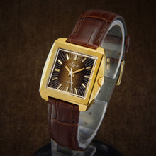 Load image into Gallery viewer, Luch De Luxe NOS Square Slim Mens Soviet Watch From 70s