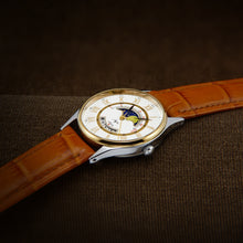 Load image into Gallery viewer, Luch NOS Soviet Ladies Watch With Date And Moon Phases Calendar