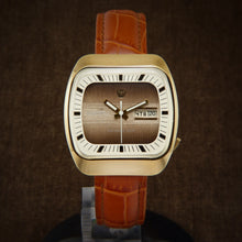 Load image into Gallery viewer, Poljot Rare TV Dial Early Soviet Quartz Watch From 70s